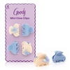 image:imageGoody SlideProof Mini Claw Clips Stylish Secure Grip Small Hair Clips Styling Accessories for All Occasions and All Hair Types Gifts for Women amp Girls White Flowers and Pink 4 CtBlue Flowers  Blue