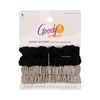 image:imageGoody Sport Ouchless Thin Scrunchies  4 Ct Gray amp Black SportLevel Grip for Workouts SweatWicking No Damage Hair Ties All Hair TypesGray Black