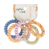 image:imageGoody X Sophia Yeshi Dentless Spiral Hair Ties Hair Coils Stretchable Jelly Bands Phone Cord Hair Ties MediumThick Hair Multicolor Print  5 Ct