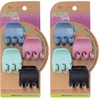 image:imagePlanet Goody PlantBased Heritage Claw Clips Medium Extra Strong Bright Colors Pink Periwinkle Green And Black 4 Count   4 