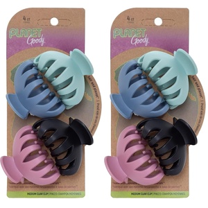 image:imageGOODY Planet Spider Claw Hair Clip 4Count  Assorted Bright Colors  Medium to Long Hair  Longlasting amp Will Not Slip  PainFree Hair Accessories for Women Men Boys amp Girls  All Hair TypesClip de garra de araa 4 unidades brillante