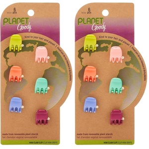 image:imageGOODY Planet Sustainable Round Claw Clips Assorted Colors Colors may vary 3 Counts Pack of 1  PainFree Hair Accessories for Women Men Boys and Girls   6 Ct