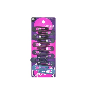 image:imageGoody Classics Goody Kids Epoxy Contour Snap Clips  4 CountAssorted Colors  Just Snap Into Place  Suitable For All Hair Types  PainFree Hair Accessories For Women And Girls  All Day ComfortDark Neutrals