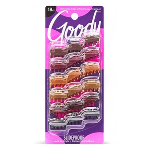 image:imageGoody Classics Mini Claw Clips  Assorted Colors  For All Hair Types  Great for Easily Pulling Up Your Hair  PainFree Hair Accessories for Women Men Boys and Girls 18 Count Pack of 118 Count Pack of 1