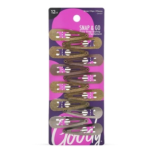 image:imageGoody Metal Contour Hair Snap Clips  12 Count Assorted Colors  Just Snap Into Place  Suitable for All Hair Types  PainFree Hair Accessories for Women and Girls  All Day ComfortAssorted Light Metals 12 Ct