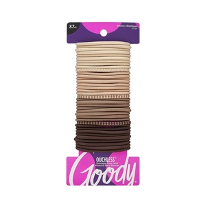 image:imageGoody Ouchless Hair Elastics  No Pull No Breakage TangleFree Hold for Thick Curly Coily amp Textured Hair  37 Count Blonde LongLasting Ponytail Holders for Women amp Men37 Count Pack of 1