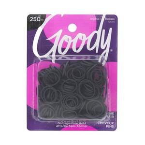 image:imageGoody Ouchless Polyband Hair Ties 500 Ct Assorted Latex Elastic BandsBlack