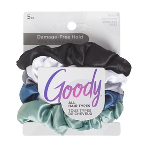 image:imageGoody Ouchless Satin Scrunchies  5 Ct Warm Tones DamageFree Hold Soft Overnight Hair Scrunchies to Sleep In Gentle Hair Accessories for Women amp Men All Day Comfort All Hair TypesCOOL