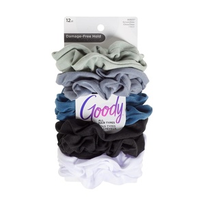 image:imageGoody Ouchless Scrunchies for Women  12 Ct Assorted Neutral Tones DamageFree amp Secure Hold Hair Ties Gentle Hair Accessories for Women amp Men All Day Comfort All Hair TypesCool Tones