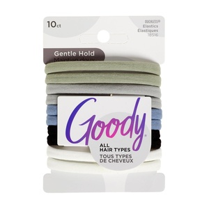 image:imageGoody Ouchless Seamless Hair Elastics 10 CtWarm Tones DamageFree Gentle Hold Ties No Snag or Pull For All Occasions Chic Styling Accessories for Women amp Men All Hair TypesCool Tones