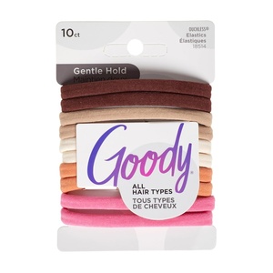 image:imageGoody Ouchless Seamless Hair Elastics 10 CtWarm Tones DamageFree Gentle Hold Ties No Snag or Pull For All Occasions Chic Styling Accessories for Women amp Men All Hair TypesWarm Tones