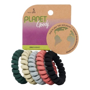 image:imageGoody Planet Elastic Hair Coils Neutral Pack  Medium to Thick Hair Accessories for Women and Girls 5 Count Pack of 1NEUTRAL  THICK HAIR