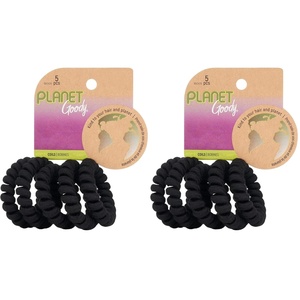image:imageGoody Planet Elastic Hair Coils Neutral Pack  Medium to Thick Hair Accessories for Women and Girls 5 Count Pack of 1Spulen 5 Karat schwarzes  dickes Haar