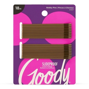 image:imageGoody SlideProof Bobby Pin 50 Ct Assorted Brunette Colors Ouchless Bobby Pins for Hair Styling Lock In Style Comfortable PainFree Accessories for Women amp Men All Hair TypesBrown