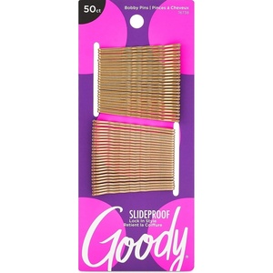 image:imageGoody SlideProof Bobby Pins  50 Ct Metallic Blonde High Gloss Bobby Hair Pins for Styling Lock In Style Comfortable PainFree Hair Accessories for Women amp Men All Hair TypesMetallic Blonde