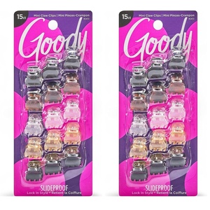image:imageGoody SlideProof Classics Mini Claw Clips  15 Ct Assorted Neutrals Hair Styling Accessories with Secure Grip Chic Hair Accessories for Women amp Men For All Occasions All Hair TypesAssorted Colors