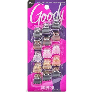 image:imageGoody SlideProof Classics Mini Claw Clips  15 Ct Assorted Neutrals Hair Styling Accessories with Secure Grip Chic Hair Accessories for Women amp Men For All Occasions All Hair TypesAssorted Neutrals