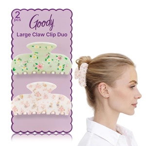 image:imageGoody SlideProof Large Claw Clips Stylish Secure Grip Hair Clips Styling Accessories for All Occasions and All Hair Types Gifts for Women amp Girls Floral Print 2 CtFlorals