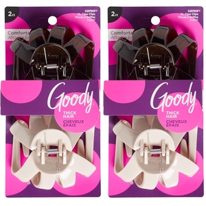 image:imageGoody SlideProof Octopus Large Claw Clips 2 Ct Neutral Tones Secure Grip Accessories for Women amp Men Hair Styling Accessories for All Occasions Claw Clips for Thick Hair2 Count Pack of 2