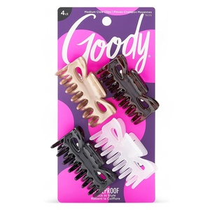 image:imageGoody SlideProof Rectangular Claw Clips 3 Ct  1 Small  2 Large Claw Clips Cool Tones Styling Accessories with Secure Grip Hair Accessories for Women amp Men For All Occasions All Hair TypesNeutrals Medium Claw