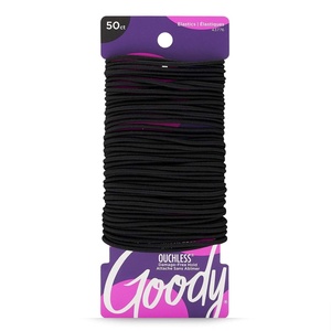 image:imageGoody Womens Ouchless Elastics Black 50 Count 2MM for Finer Hair