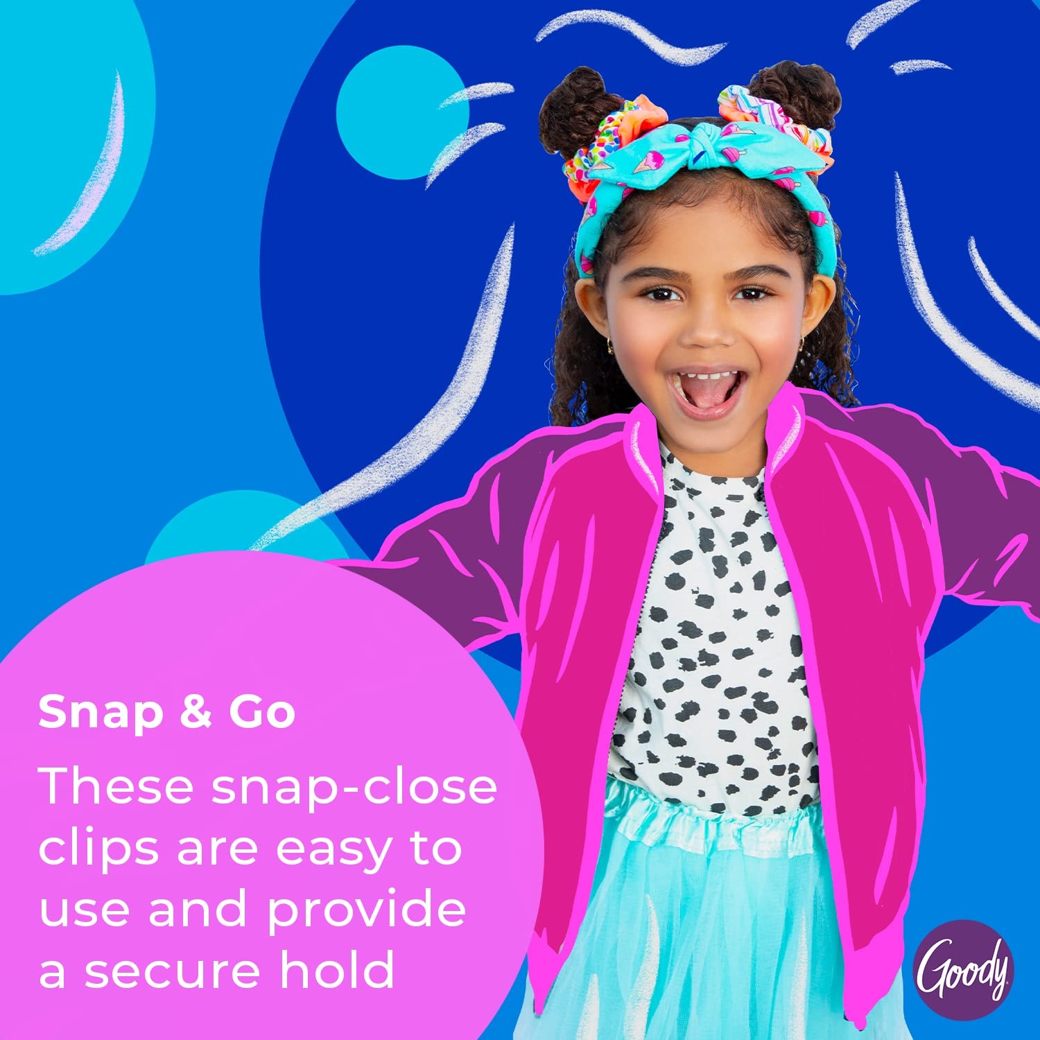 image:imageGoody Kids Mini Epoxy Contour Snap Clips  8 Count Daisy Charm  Just Snap Into Place  Suitable for All Hair Types  PainFree Hair Accessories for Women and Girls  All Day Comfort8 Count Pack of 2
