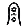 image:imageGoody Heatless Curls Black  2 Satin Scrunchies amp 1 Large Claw Clip To Hold Satin Roller Rod in Place Overnight HeatFree Hair Styling All Hair Types
