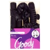 image:imageGoody Heatless Curls Black  2 Satin Scrunchies amp 1 Large Claw Clip To Hold Satin Roller Rod in Place Overnight HeatFree Hair Styling All Hair Types
