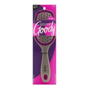 image:imageGoody Detangling Oval Hair Brush Purple and Grey  For All Hair Types  FlexiGlide Bristles Prevent Snags and Pull That Damage Your Hair  PainFree Hair Accessories for Women Men Boys and Girls