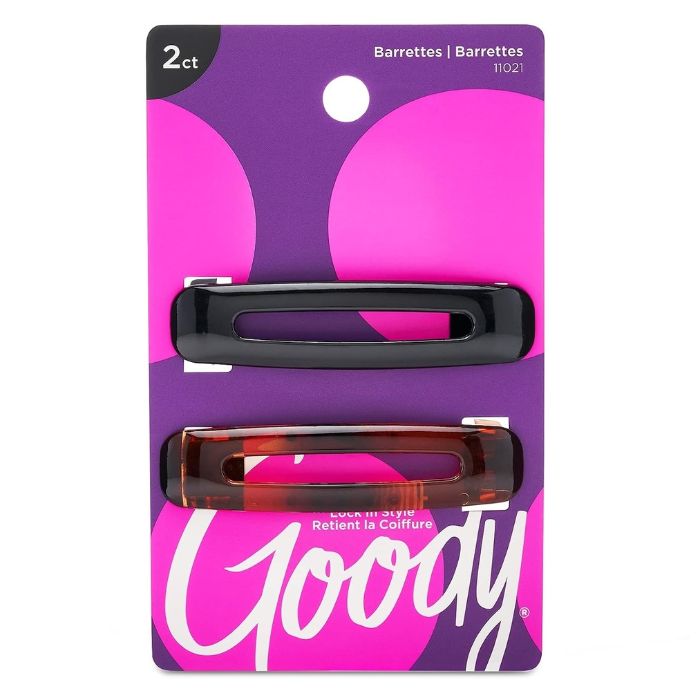 image:imageGoody SlideProof 2 Count  Barrettes  Suitable for All Hair Types  PainFree Hair Accessories for Women and Girls  All Day Comfort