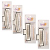 image:imageGoody Sport Forever SlideProof Rectangle Claw Clips  4 Ct 2 Large for Thick Hair  2 for Fine Hair 3X Stronger SportLevel Grip for Workout