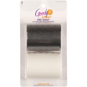 image:imageGoody Sport Athletic Hair Wrap  2 Ct Black amp White TearandWear Pre Wrap Headband SportLevel Grip for Workout amp Intense Sports All Hair Types