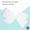 image:imageGoody Kids Large Bow Barette  White  Stay Tight Closure Help Keep Hairs In Place  Hair Accessories