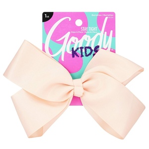 image:imageGoody Kids Large Bow Barette  Blush  Stay Tight Closure Help Keep Hairs In Place  Hair Accessories