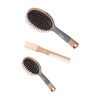 image:imageGoody Detangle It Hair Brushes Set  Large Oval Paddle Brush  Detangling Comb  Mini Brush Suitable for Detangling amp Styling Pick Comb for Tangles OntheGo For Wet or Dry Hair BrownGrey