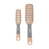 image:imageGoody Detangle It Vented Hair Brush Quick Drying Detangler Brush with Flexible Bristle Use as a Detangling Brush or Styling Brush to Tackle Tangles Knots amp Frizz All Hair Types BrownGrey  2 Ct