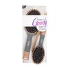 image:imageGoody Detangle It Hair Brushes Set  Large Oval Paddle Brush  Detangling Comb  Mini Brush Suitable for Detangling amp Styling Pick Comb for Tangles OntheGo For Wet or Dry Hair BrownGrey
