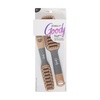 image:imageGoody Detangle It Vented Hair Brush Quick Drying Detangler Brush with Flexible Bristle Use as a Detangling Brush or Styling Brush to Tackle Tangles Knots amp Frizz All Hair Types BrownGrey  2 Ct