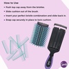 image:imageGoody Total Texture Customizable Brush  Detangller Brush with 18 Mix and Match Removable Bristle Rows for Extreme Personalization  Thick and Thin Bristles For All Hair Types