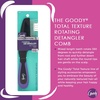 image:imageGoody Total Texture Rotating Detangler Brush  Glides Through All Textures Coils and Curls While Being Gentle on Scalp  Wet or Dry Hair  Hair Accessories for Women and Girls  NonSlip Grip